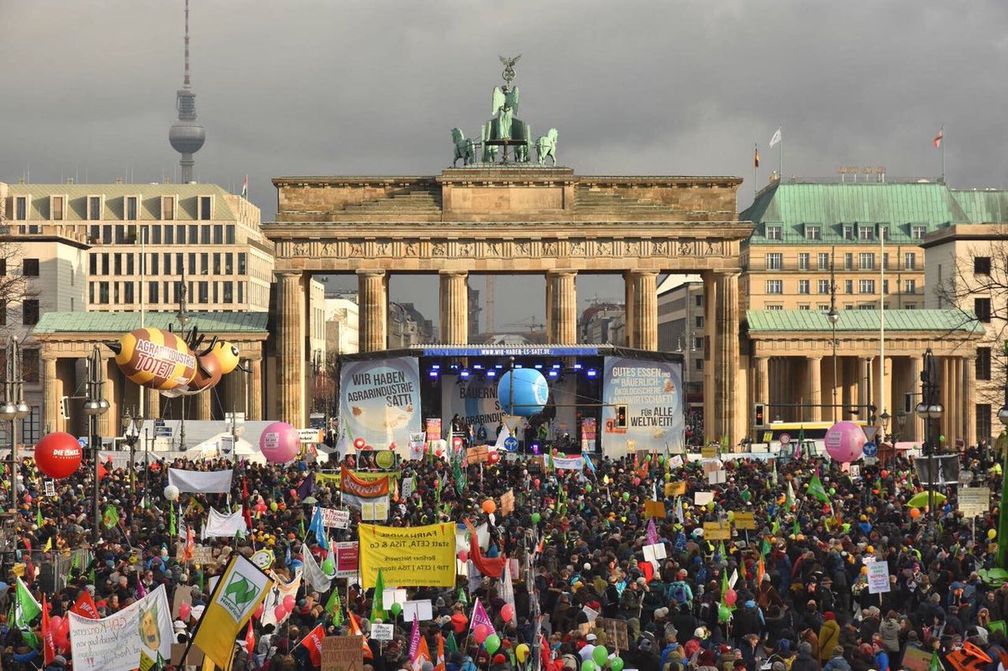 Essen ist politisch! Demonstration am 20.01.2018: Über 33.000 Menschen waren vorort.