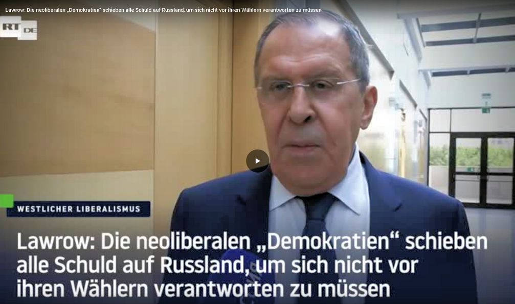 Bild: Screenshot RT DE / Eigenes Werk