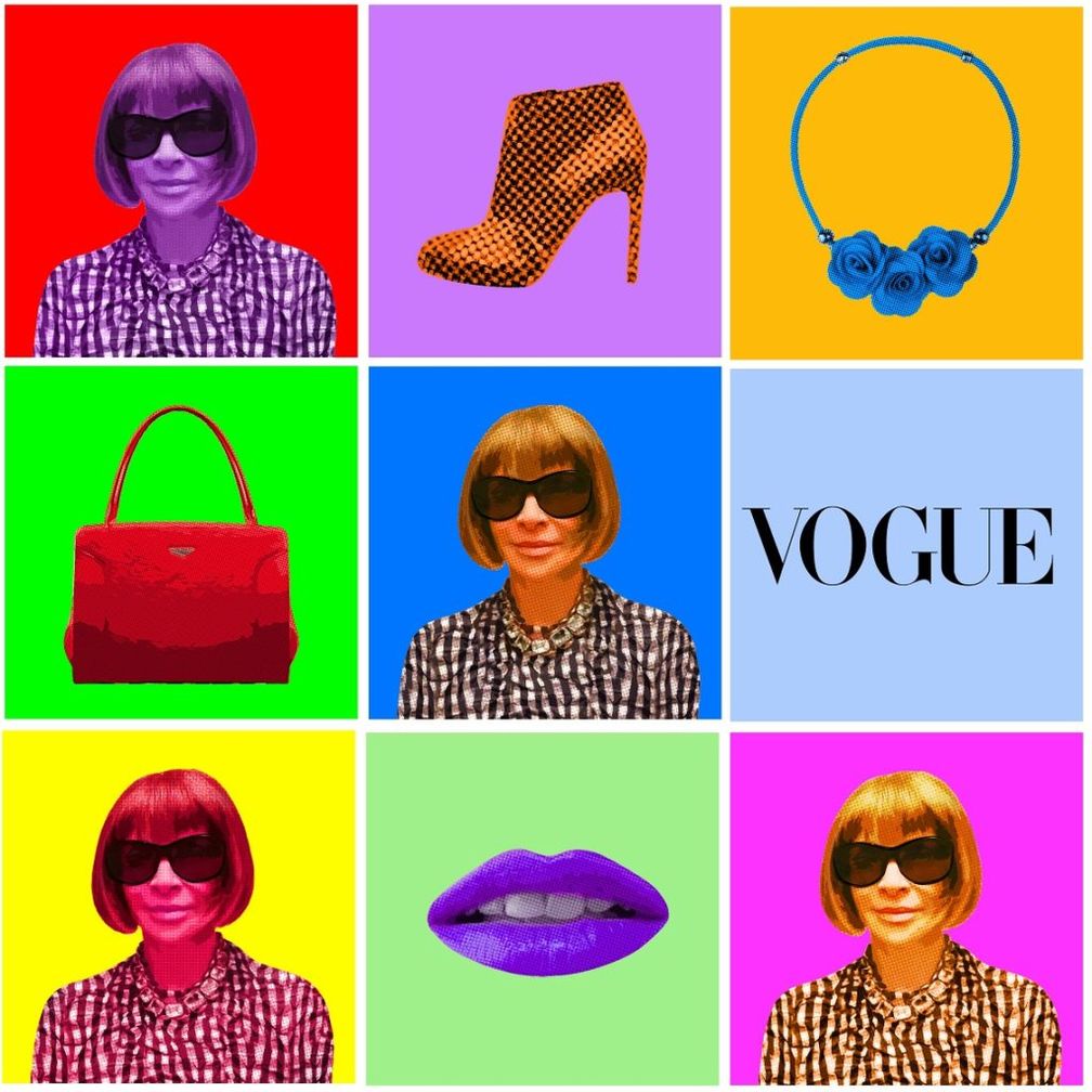 Anna Wintour Pop Art par Gil Zetbase (2016)