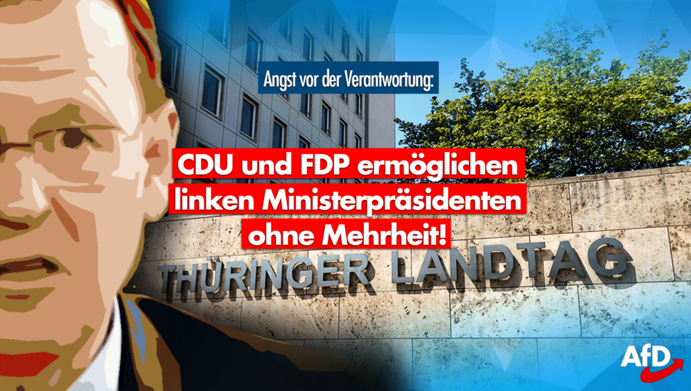Ramelow dank CDU und FDP wieder Ministerpräsident