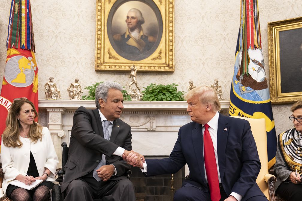 Präsident Lenín Moreno und Präsident Donald J. Trump (2020)
