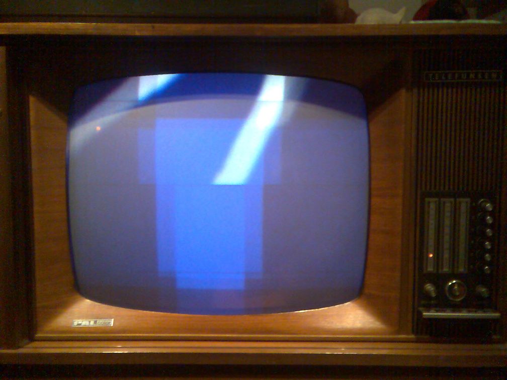 Erster deutscher Farbfernseher Telefunken PAL Color 708S, 1967