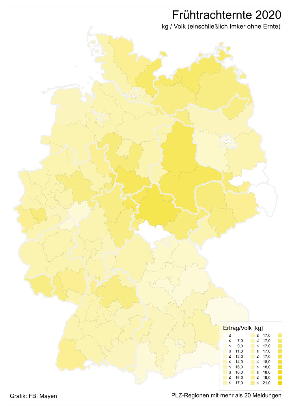 Honigernte in Deutschland durchschnittlich  / Frühtrachternte 2020 /  Bild: "obs/Deutscher Imkerbund e. V./Fachzentrum Bienen und Imkerei"