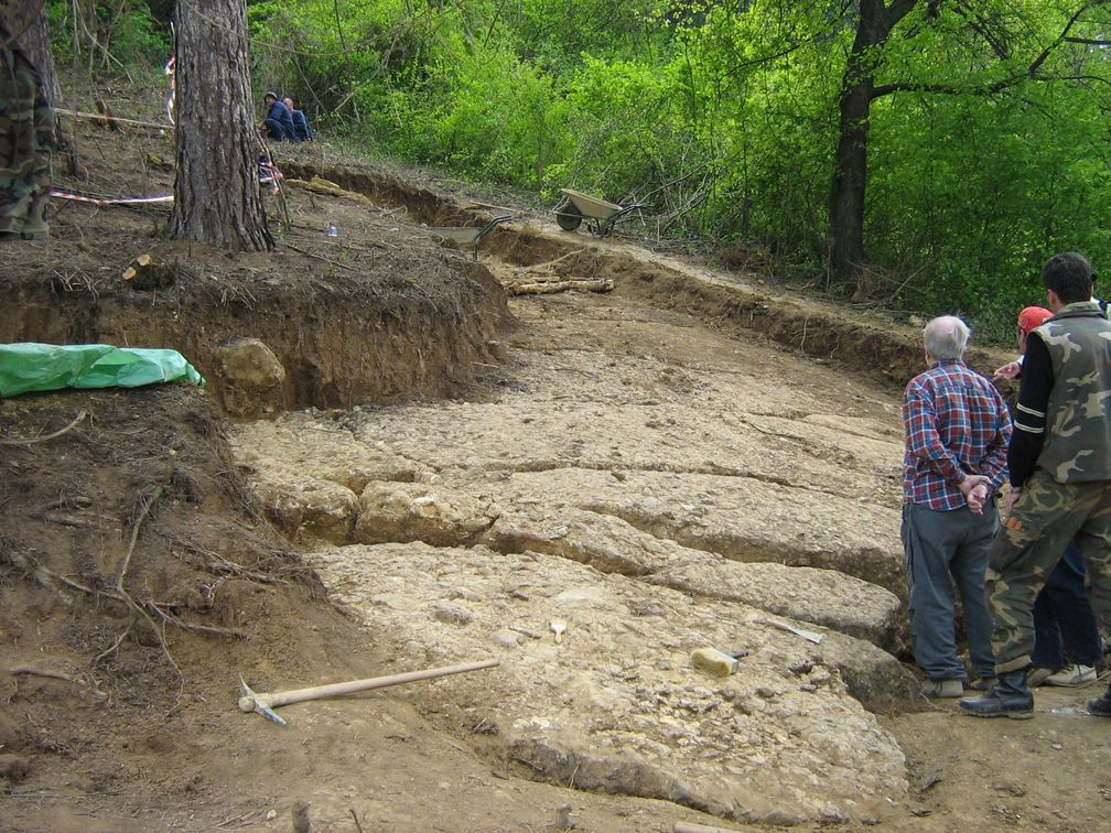 Visočica hill conglomerate layers