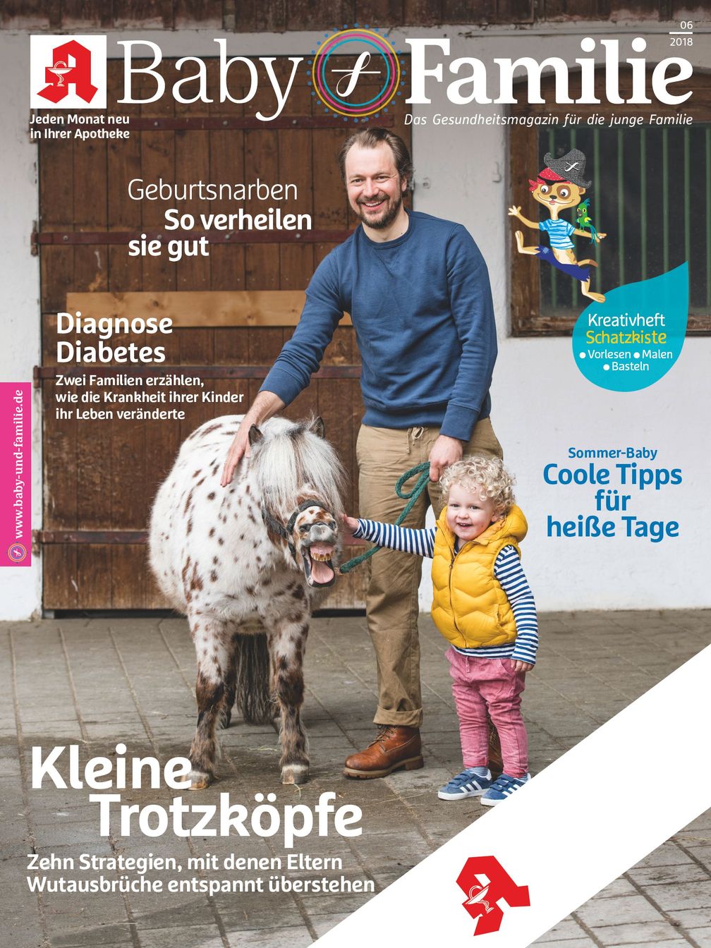 Titelbild Baby und Familie Juni 2018 / Bild: "obs/Wort & Bild Verlag - Baby und Familie"