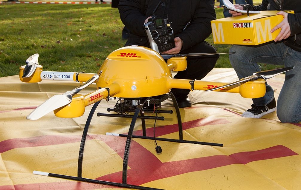 Der „Paketkopter“ der DHL