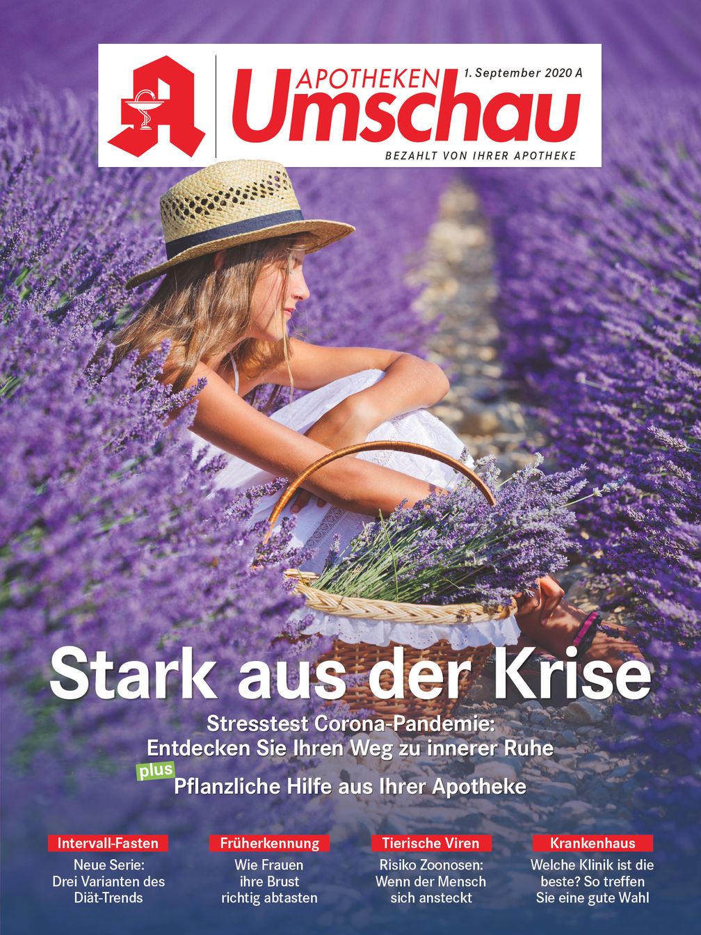 Apotheken Umschau Titelcover, Ausgabe 9A/2020.  Bild: "obs/Wort & Bild Verlag - Gesundheitsmeldungen"