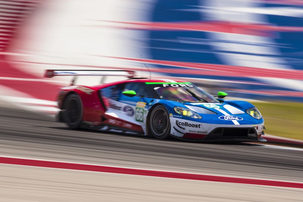 Der Ford GT mit der Startnummer 66 und der Paarung Stefan Mücke (D)/Olivier Pla (F). Bild: "obs/Ford-Werke GmbH"