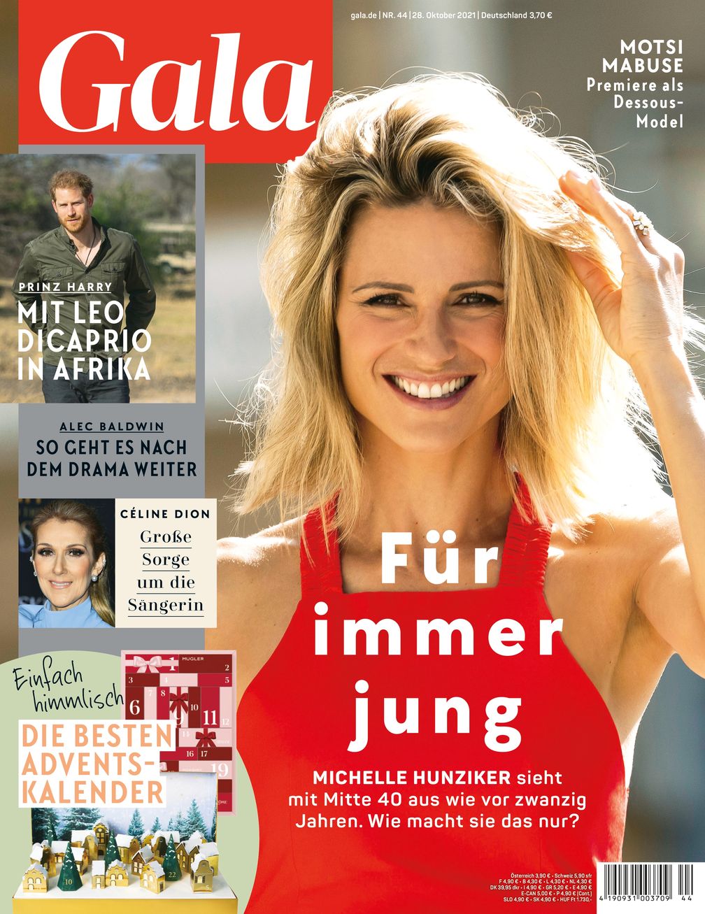 Cover GALA 44/2021 (EVT: 28. Oktober 2021) /Bild: GALA, Gruner + Jahr Fotograf: Gruner+Jahr, Gala
