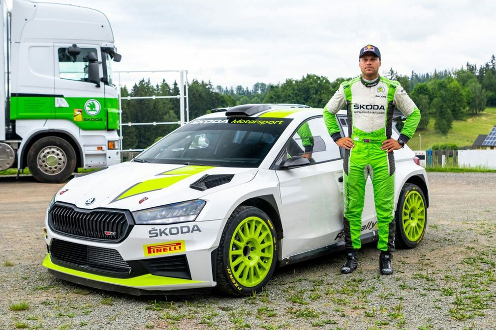 Der amtierende WRC2-Champion Andreas Mikkelsen aus Norwegen fährt den komplett neu entwickelten SKODA FABIA RS Rally2Bild: Skoda Auto Deutschland GmbH Fotograf: Skoda Auto Deutschland GmbH