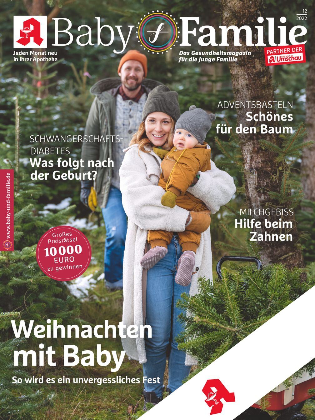 "Titelbild Baby & Familie 12/2022" Fotocredit: W&B/André Kirsch/Produktion: Katjana Frisch.