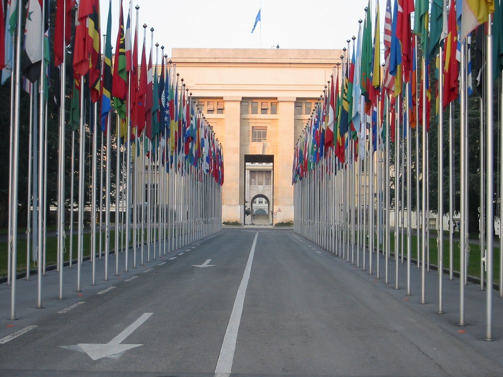 Flaggen vor dem UNO Gebäude (Symbolbild)