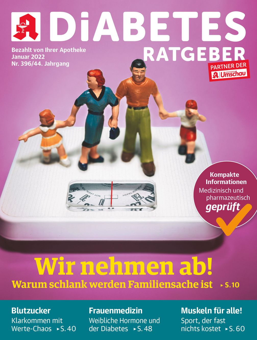 Titelbild Diabetes Ratgeber Januar 2022