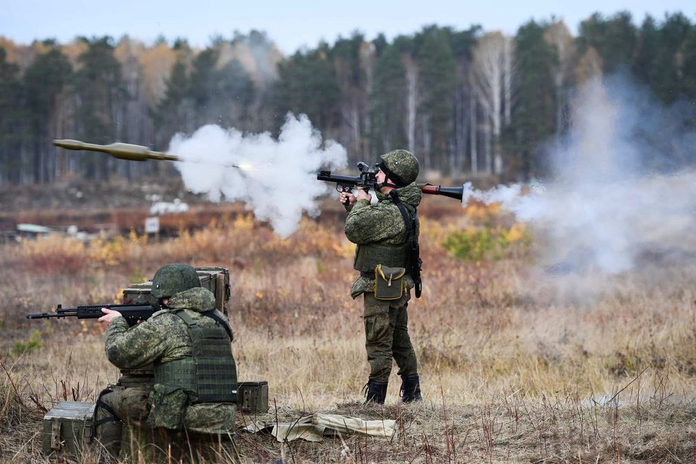 Auf dem Archivbild: Russische mobilisierte Soldaten auf einem Truppenübungsplatz während Ausbildung Bild: Pawel Lissizyn / Sputnik