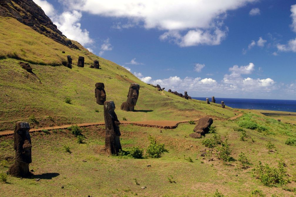 Moai am Rano-Raraku