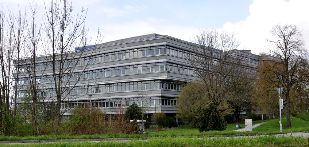 Verwaltungsgebäude am Hauptsitz in der Robert-Bosch-Straße in Ravensburg.