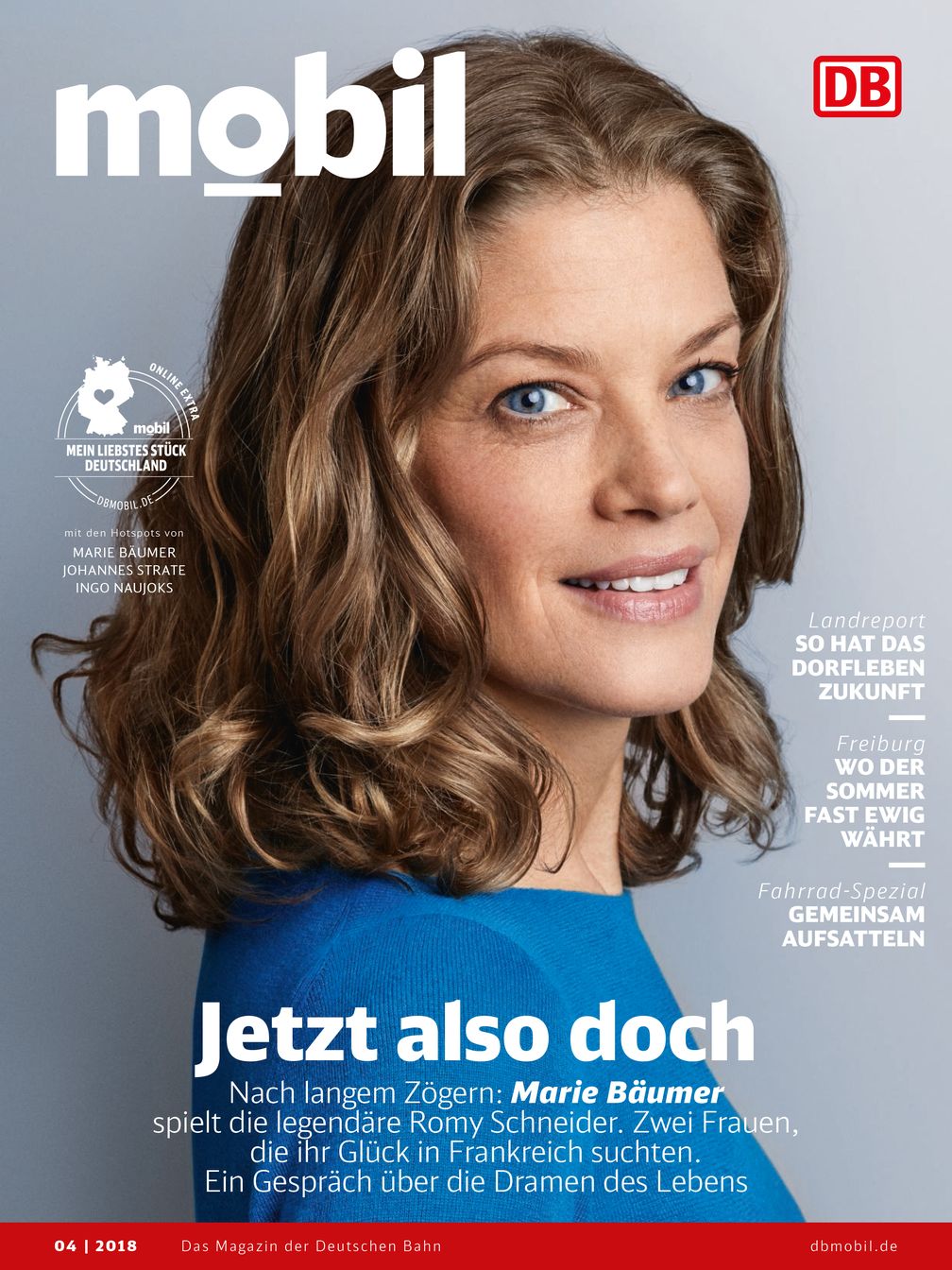 Cover DB MOBIL - Ausgabe 04/18. Bild: "obs/TERRITORY/DB MOBIL"