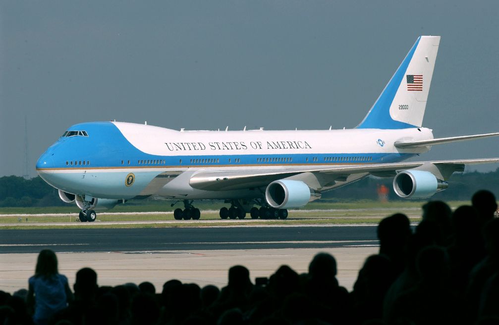 Air Force One auf dem Rollfeld