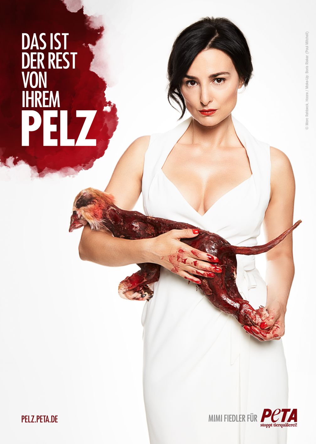 Bild: "obs/Marc Rehbeck für PETA"