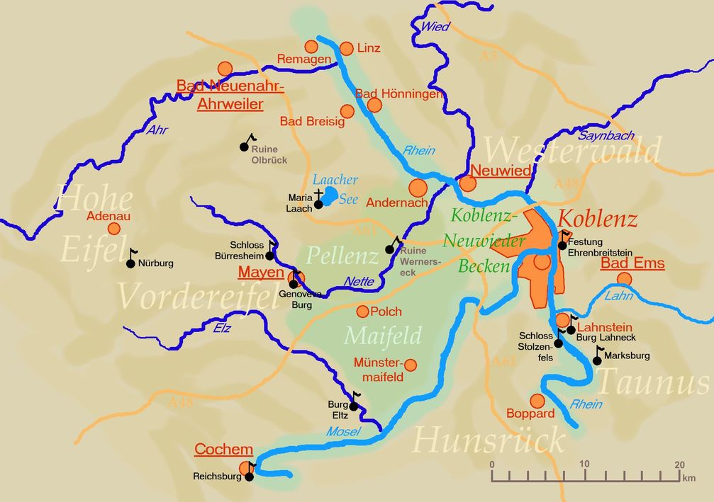 Landschaften im Umkreis Mayen/Koblenz