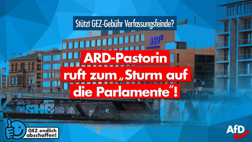 GEZ-finanzierter Irrsinn: ARD-Pastorin ruft zum „Sturm der Parlamente“ auf