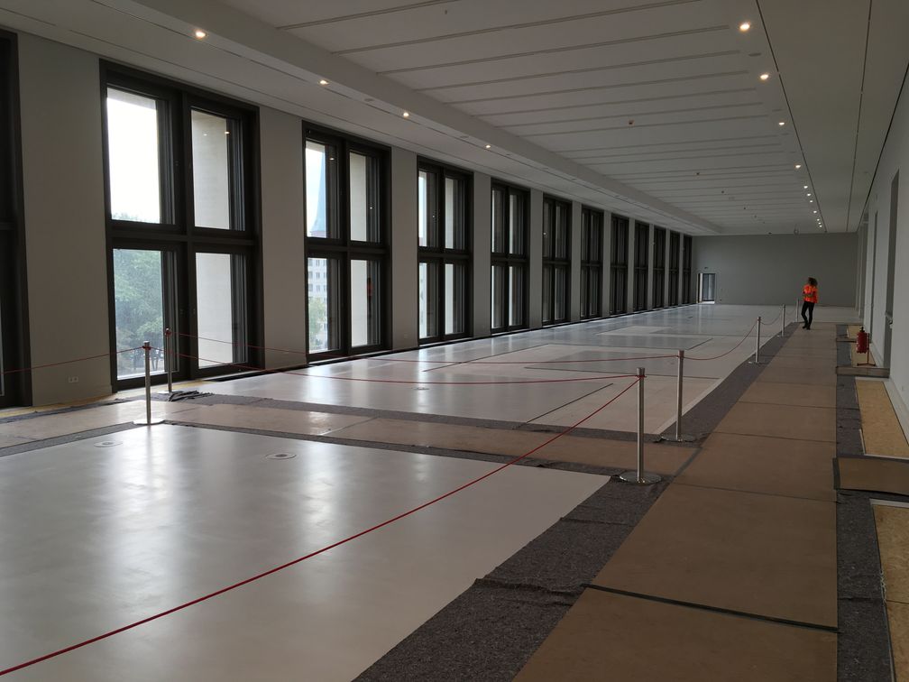 Humboldt Forum: Künftige Ausstellungsflächen im 2. Obergeschoss (August 2018)