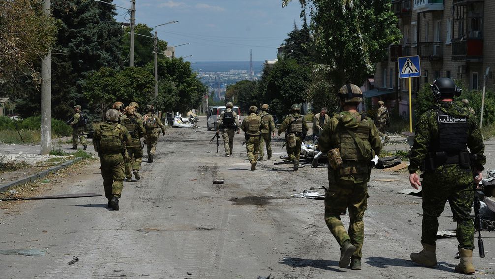 Soldaten des russischen Sonderpolizeiregiments Achmat Bild: Wiktor Antonjuk / Sputnik