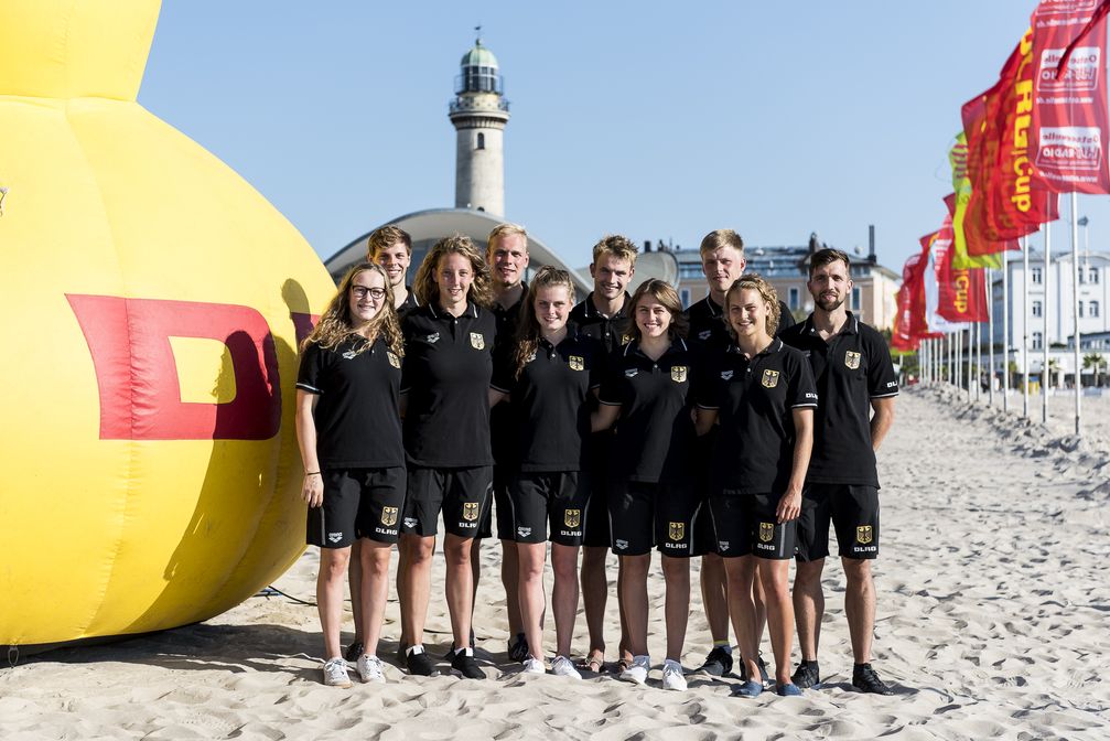 Bei bestem Wetter und hervorragenden Bedingungen für die Wettkämpfe ist am Samstagnachmittag (21.7.) in Warnemünde der 22. Internationale DLRG Cup im Rettungsschwimmen zu Ende gegangen. Bild: "obs/DLRG - Deutsche Lebens-Rettungs-Gesellschaft/Sascha Walther"