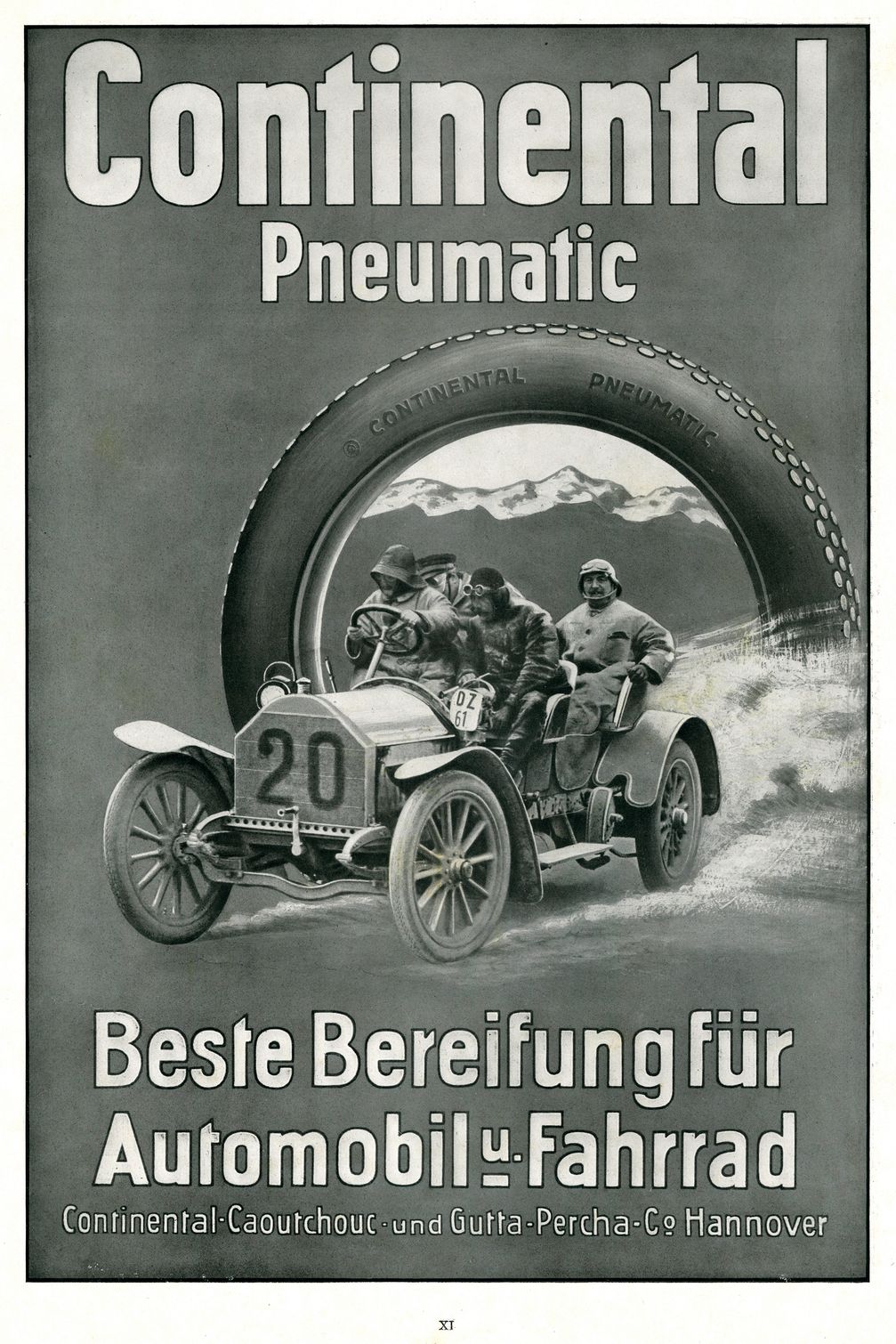 Continental Werbung 1911 (Symbolbild)