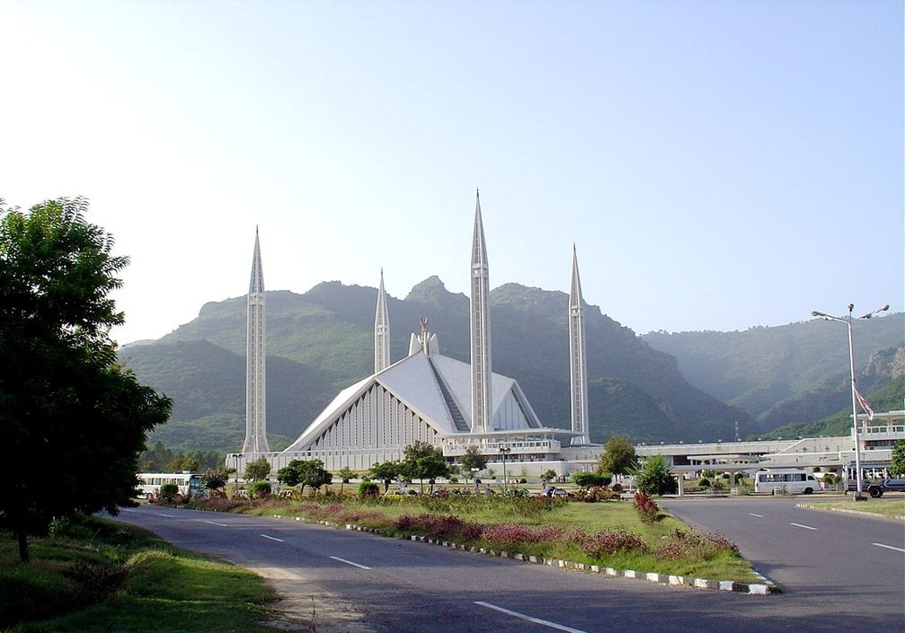 Die von Saudi-Arabien finanzierte Faisal-Moschee in Islamabad bietet bis zu 74.000 Gläubigen Platz