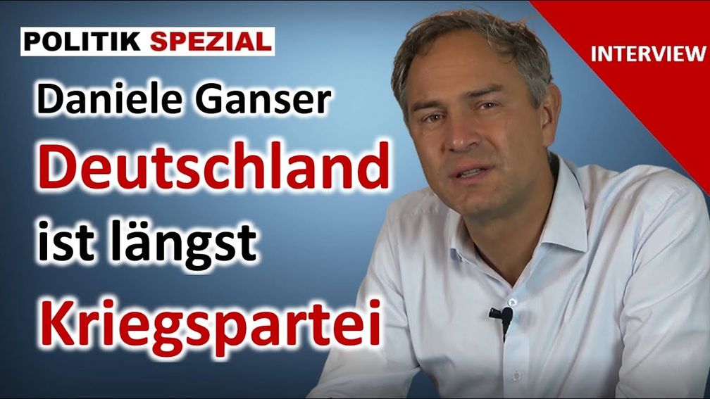 Bild: SS Video: "Deutschland rutscht weiter in den Krieg hinein | Im Gespräch mit Daniele Ganser" (https://youtu.be/fTmCpI7rZ74) / Eigenes Werk