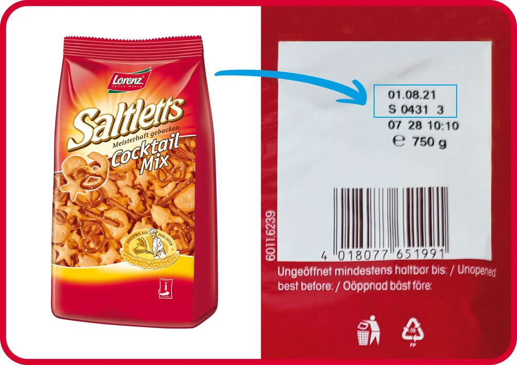 Produktrückruf Saltletts CocktailMix Bild: "obs/The Lorenz Bahlsen Snack-World GmbH & Co KG Germany/Lorenz Snack-World"