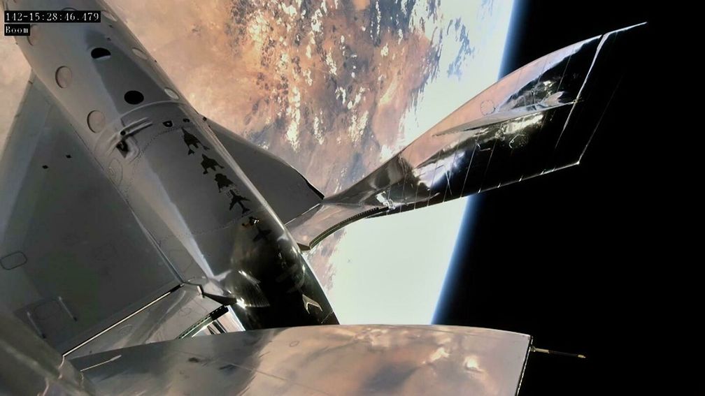 Raumflugzeug „VSS Unity“ im Weltall, der 22. Mai 2021 - SNA