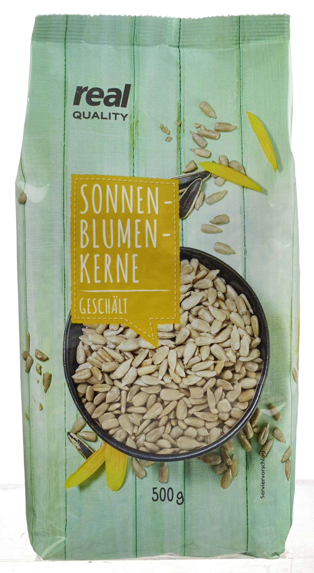 real QUALITY Sonnenblumenkerne 500g. Bild: "obs/real GmbH"