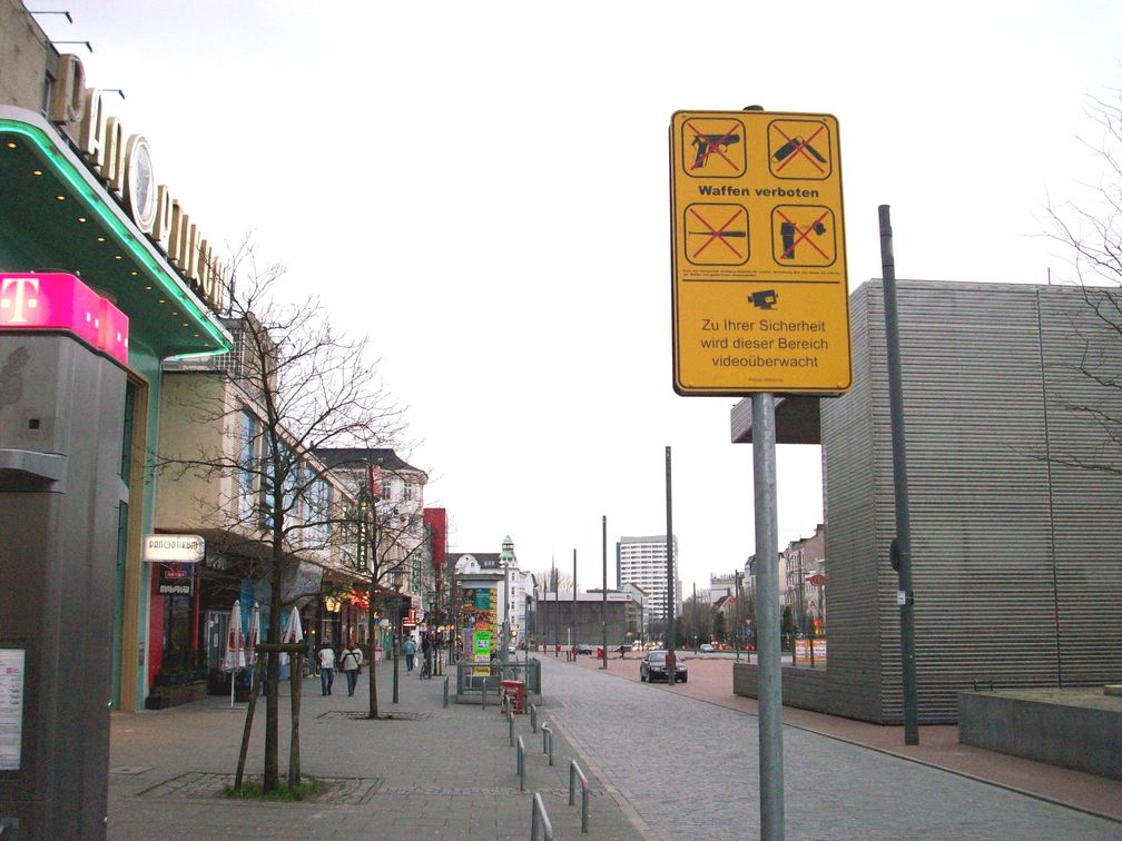 Waffenverbotszone (WVZ), Symbolbild