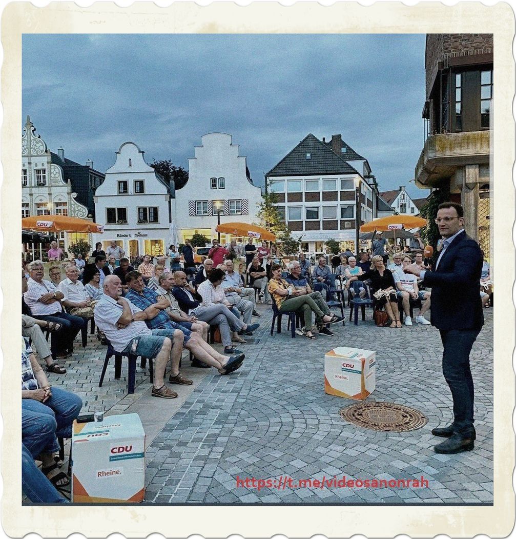 Jens Spahn beim Wahlkampf 2020: Kein Sicherheitsabstand, keine Masken - Manche sind Gleicher als Gleich? (Symbolbild)