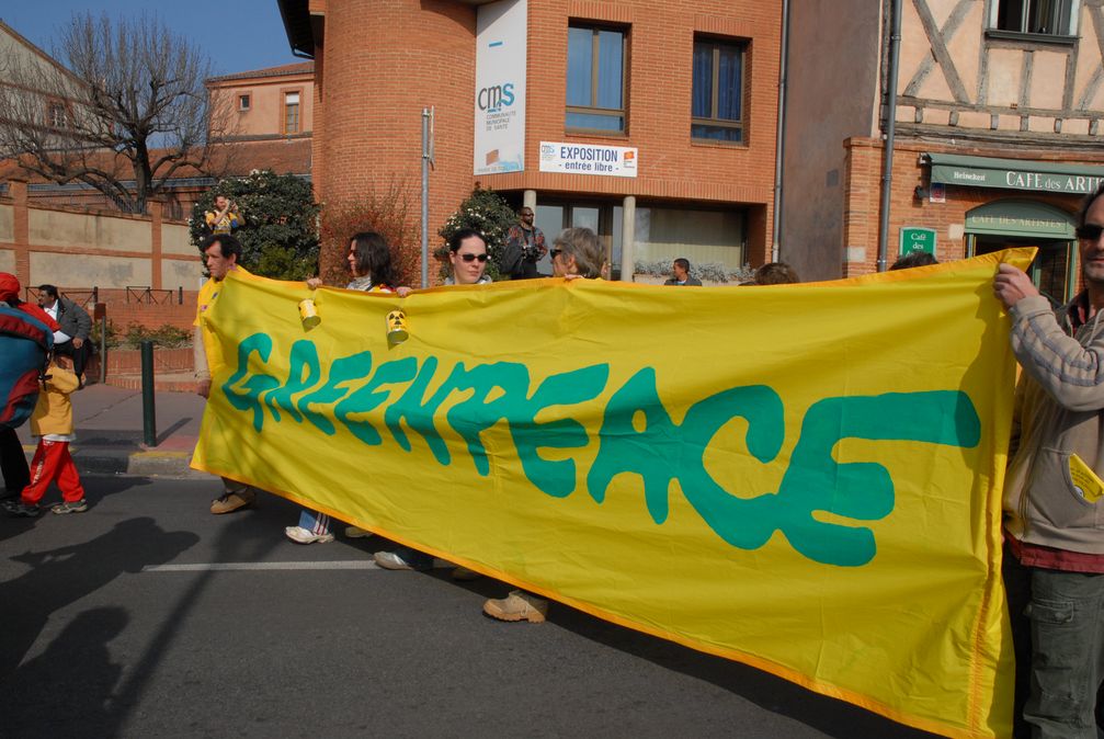 Greenpeace-Demonstration in Toulouse gegen den Bau eines EPR (2007)