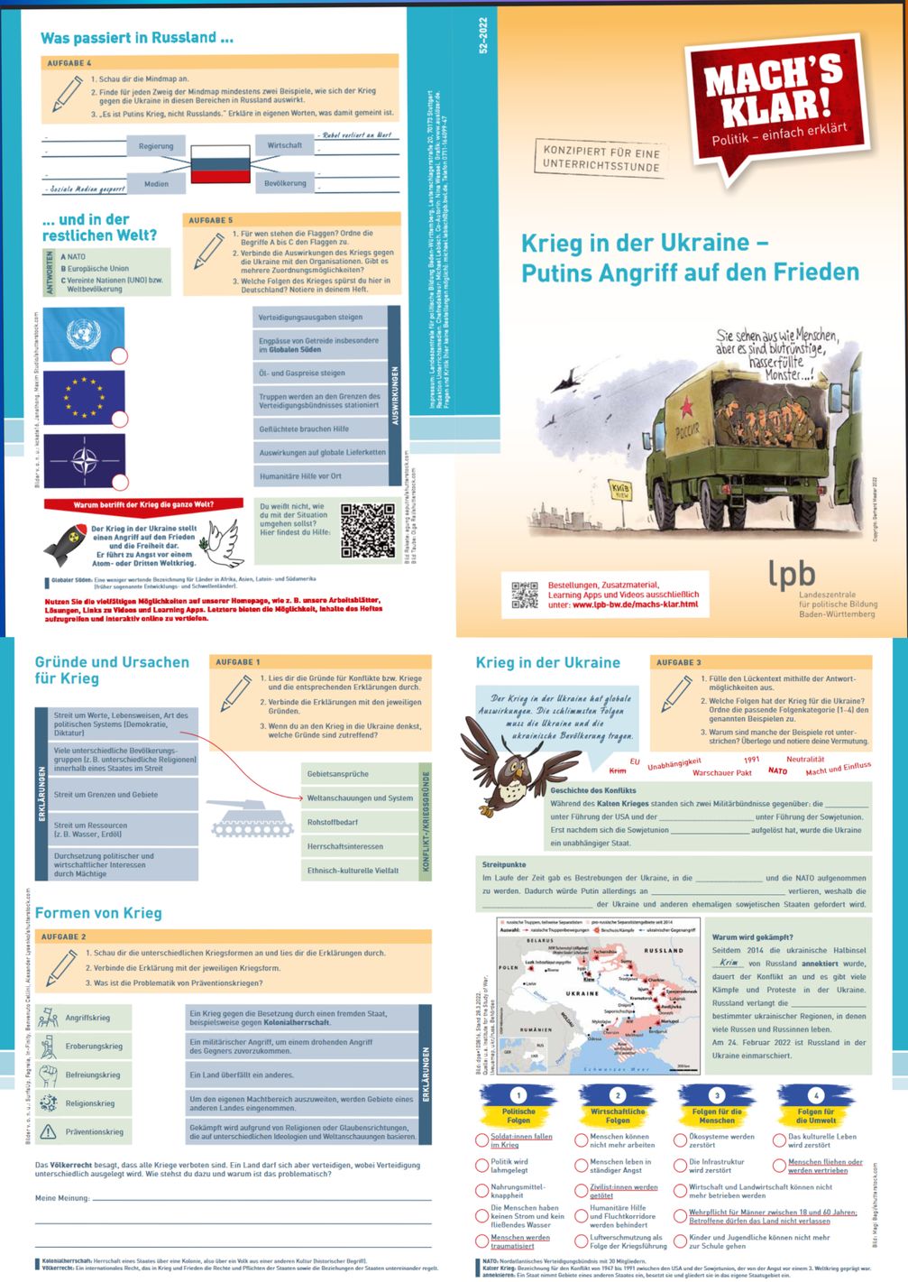 Lernbögen der  Landeszentrale für politische Bildung Baden-Württemberg (04/22)