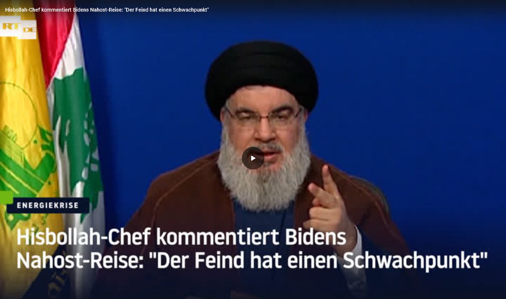 Bild: Screenshot RT DE / Eigenes Werk