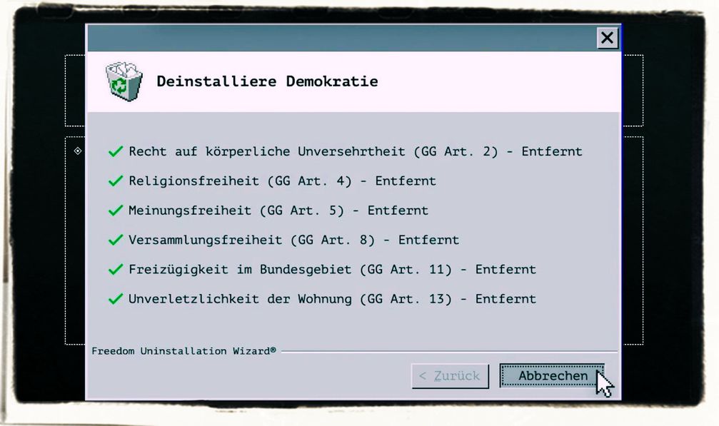 Aus gesundheitlichen Gründen "mußten" leider fast auf dem gesamten Planeten Erde alle Menschenrechte abgeschaft werden... (Symbolbild)