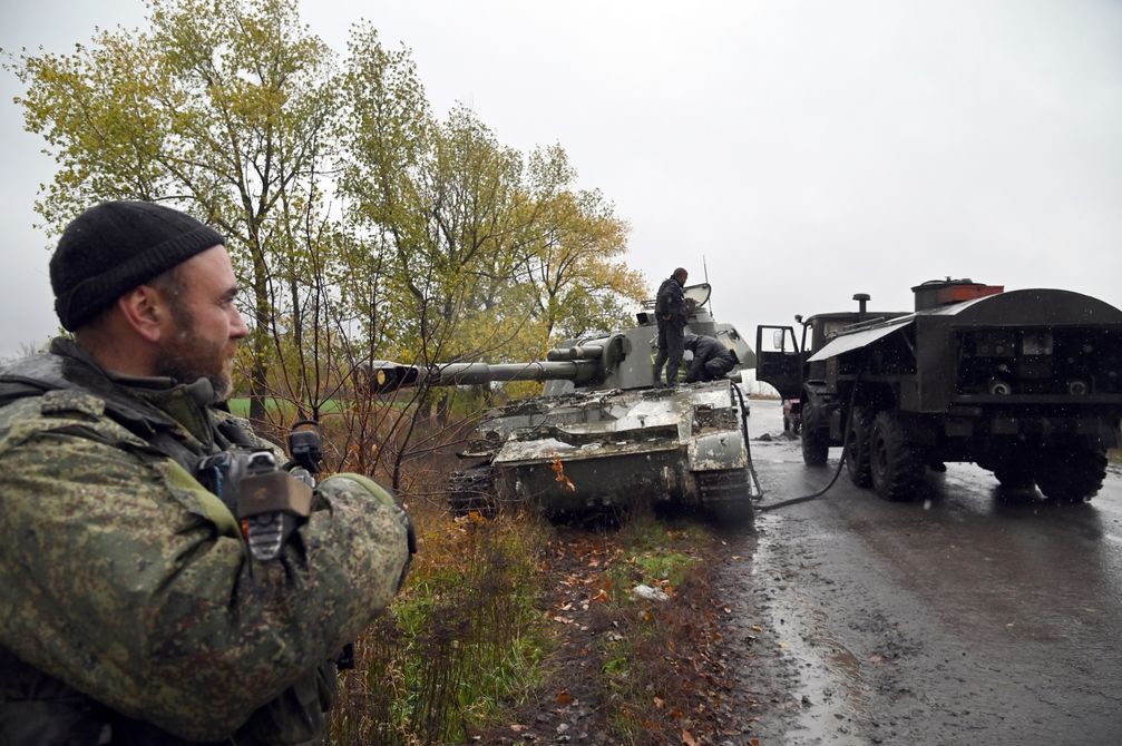 Archivbild: Russische Soldaten im Gebiet Charkow. Bild: Wiktor Antonjuk / Sputnik