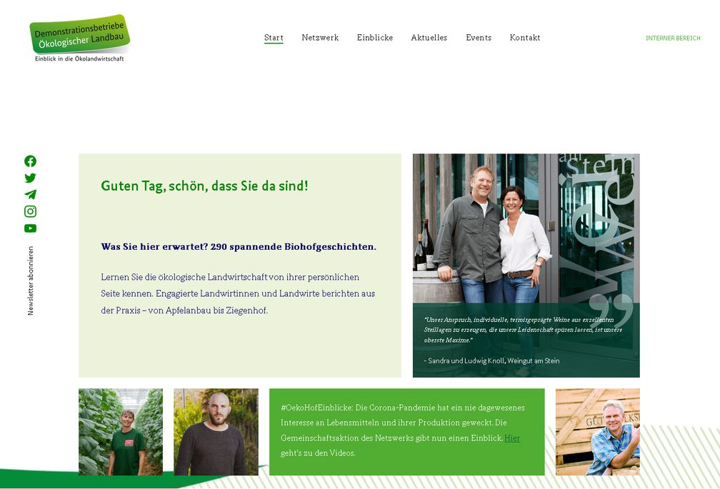Bild: Screenshot Internetseite: "https://www.oeko-einblick.de/" / Eigenes Werk