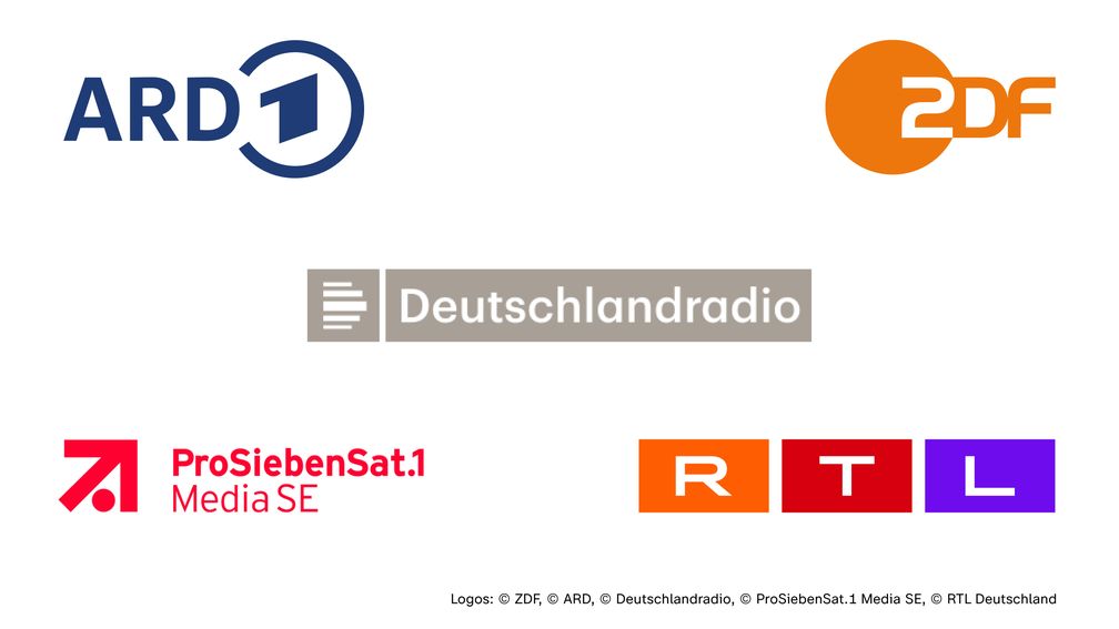 Logos  Bild: ZDF Fotograf: ZDF/ARD/DR/Pro7Sat1/RTL