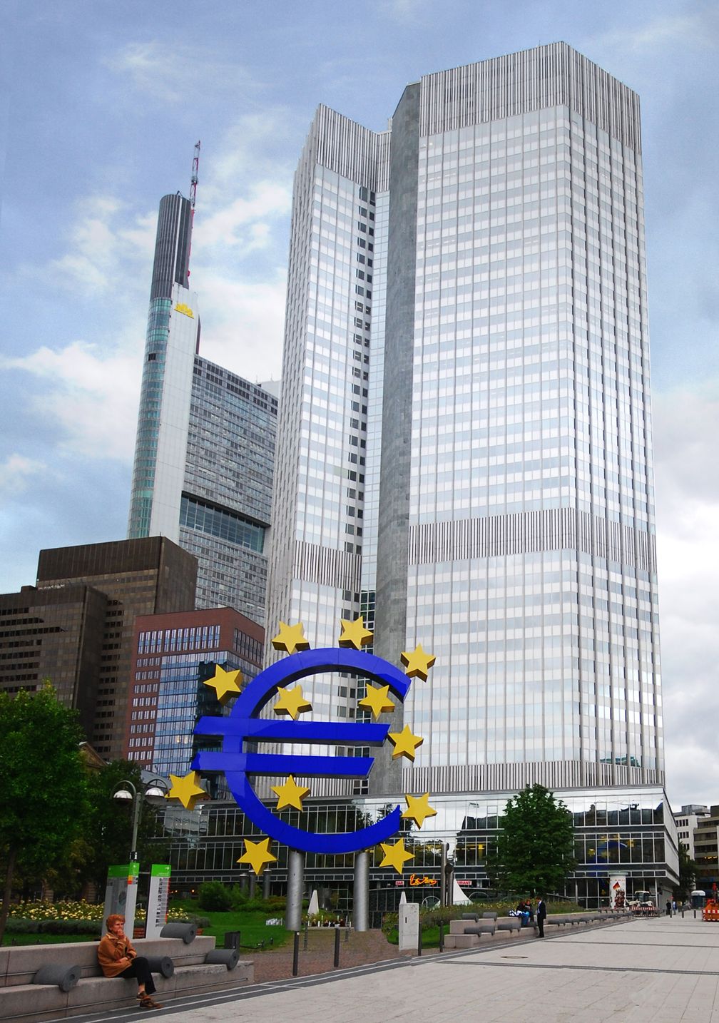 Gebäude der Europäischen Zentralbank (EZB) in Frankfurt am Main