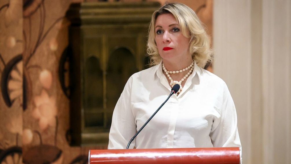 Maria Sacharowa (2023) Bild: Pressestelle des russischen Außenministeriums / Sputnik