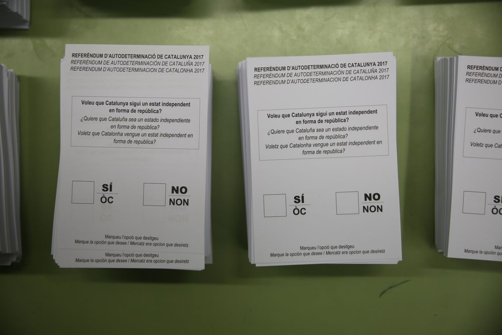 Katalonien: Stimmzettel zum Referendum