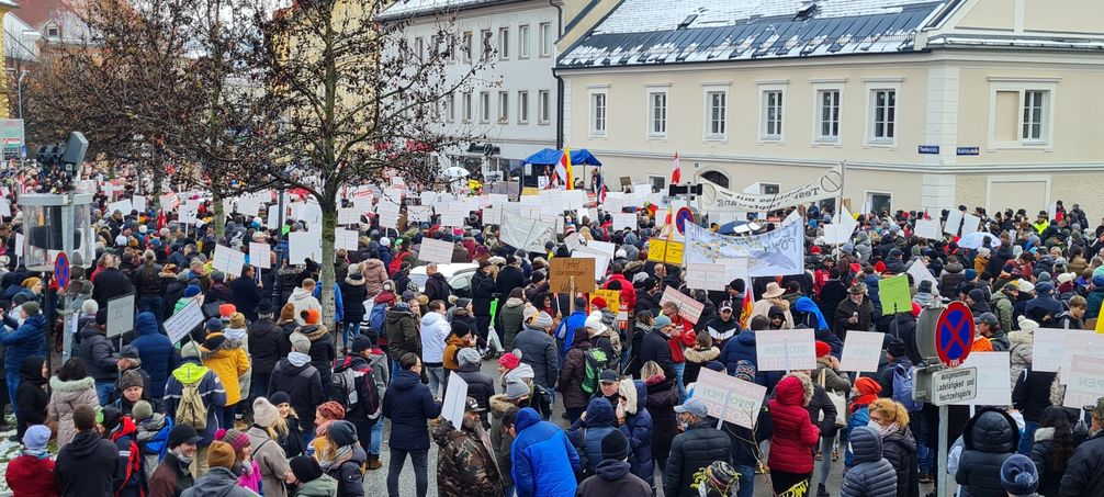 Demo Klagenfurt (27.11.2021) Bild: Wochenblick / Eigenes Werk