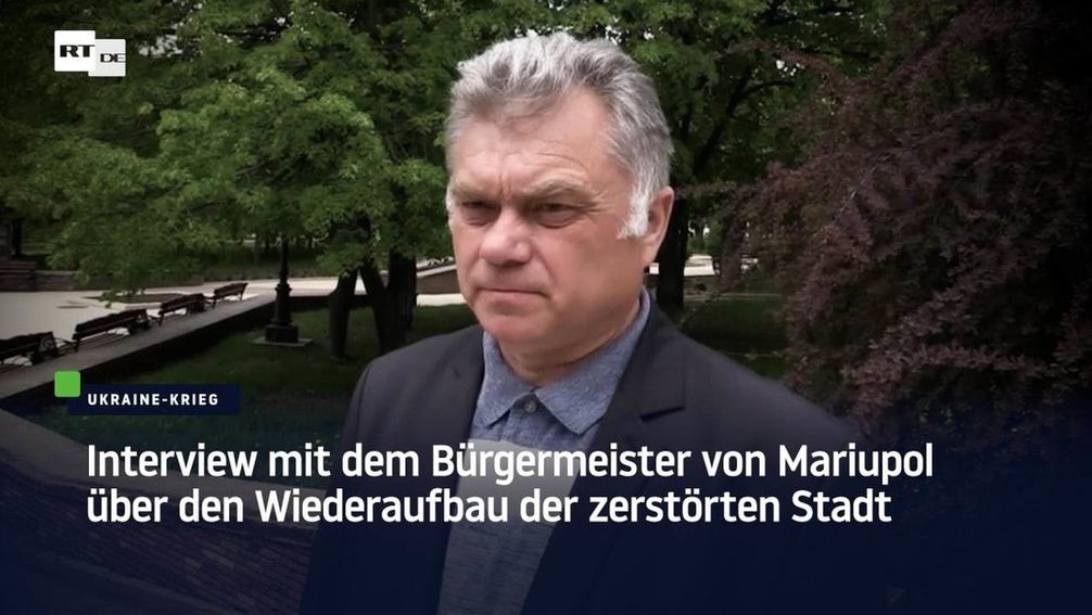 Der Bürgermeister von Mariupol Konstantin Iwaschtschenko Bild: Screenshot RT DE / Eigenes Werk