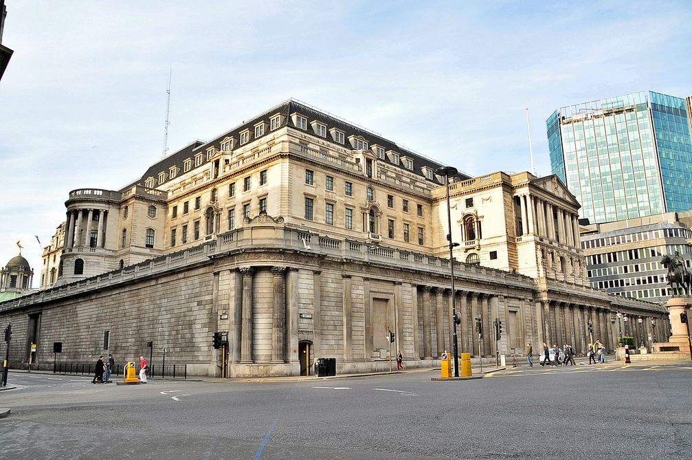 Bank of England, Threadneedle Street, London, England.