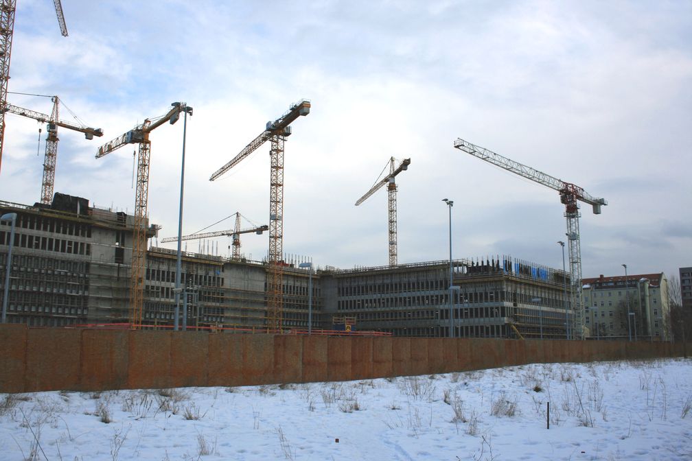 Baustelle der Zentrale des Bundesnachrichtendienstes